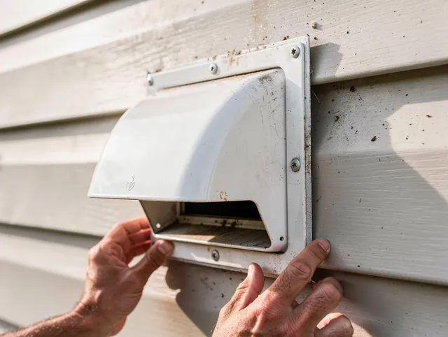 Glastonbury Dryer Vent Cleaning technician delivering thorough residential dryer vent cleaning service in Glastonbury